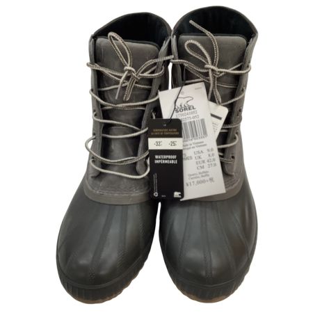 SOREL ソレル シャイアン タグ付き 未使用 メンズ レインブーツ アウトドア SIZE 27cm グレー