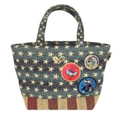 ♪♪ Think Bee シンクビー レディース ハンドバッグ ワッペン 星  Bランク