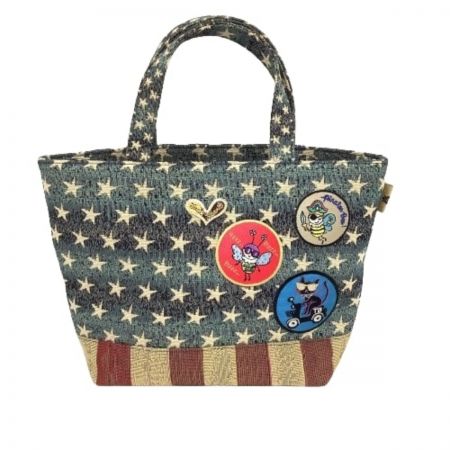  Think Bee シンクビー レディース ハンドバッグ ワッペン 星 