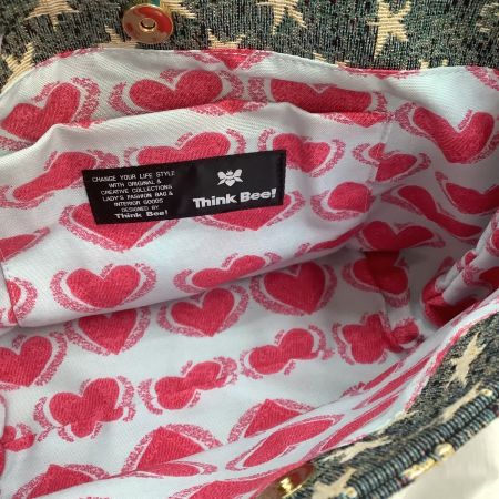  Think Bee シンクビー レディース ハンドバッグ ワッペン 星 