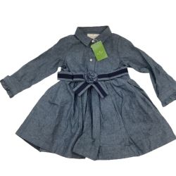 Kate Spade ケイトスペード 未使用 タグ付き キッズ ベビー 子供 女の子 ワンピース SIZE 90cm スカイブルー Sランク