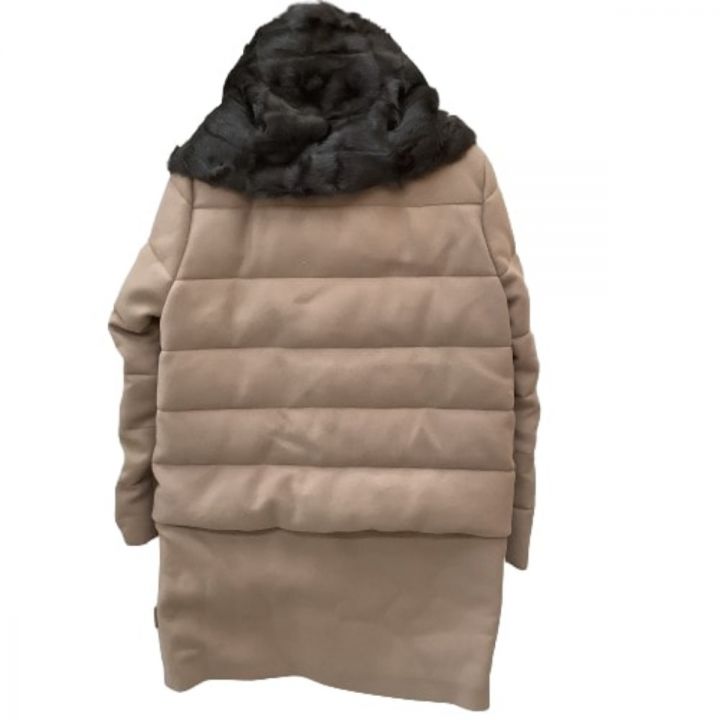 MONCLER モンクレール レディース ダウンコート ダウンジャケット SIZE 1 ラムファー ベージュ｜中古｜なんでもリサイクルビッグバン