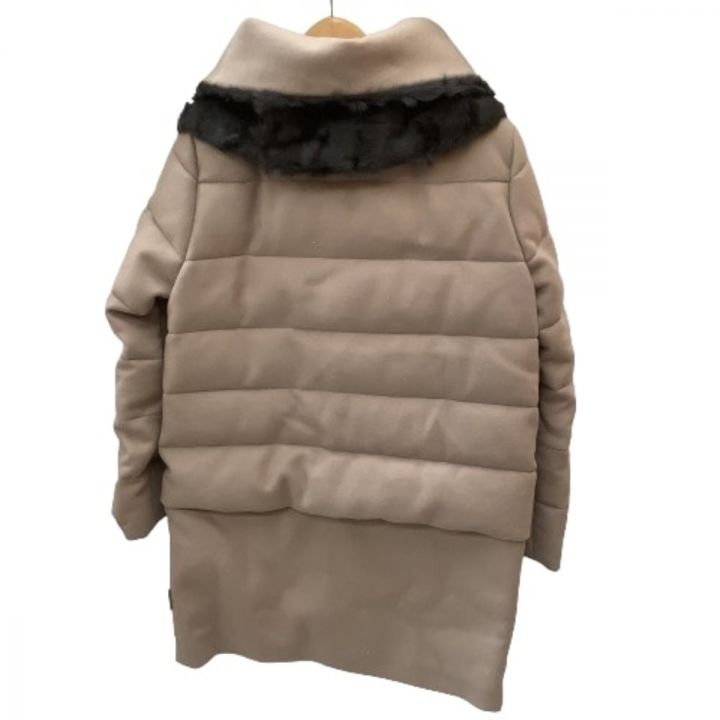 MONCLER モンクレール レディース ダウンコート ダウンジャケット SIZE 1 ラムファー ベージュ｜中古｜なんでもリサイクルビッグバン