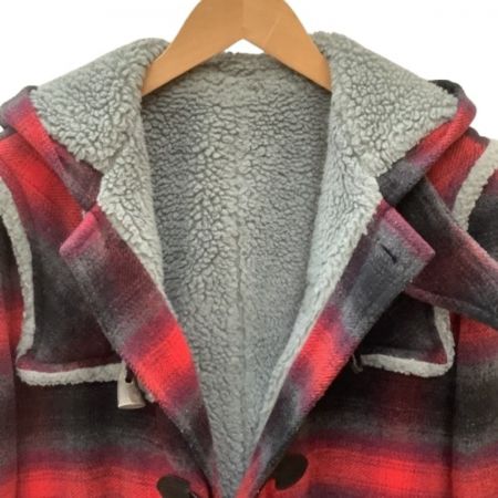  DOLCE & GABBANA ドルチェアンドガッバーナ メンズ ダッフルコート SIZE S チェック レッド