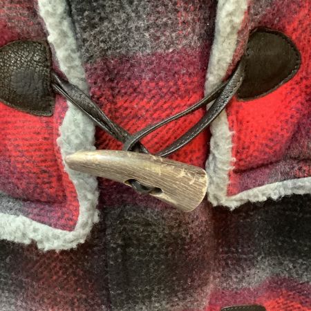  DOLCE & GABBANA ドルチェアンドガッバーナ メンズ ダッフルコート SIZE S チェック レッド