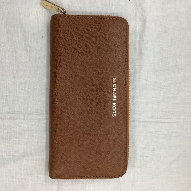 中古】 MICHAEL KORS マイケルコース レディース 長財布 ブラウン