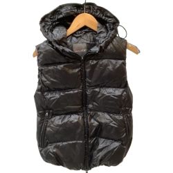 ♪♪ DUVETICA デュベティカ レディース ダウンベスト SIZE 42 ダウン90％ ブラック Bランク