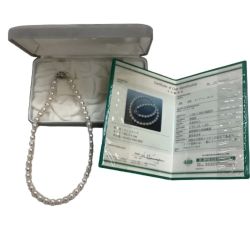 真珠 パール ネックレス アコヤ真珠 宝石鑑別署付き Aランク