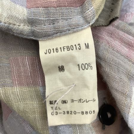 JURGEN LEHL ヨーガンレール レディース シャツ SIZE M パッチワーク風 バイオレット