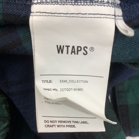  wtaps ダブルタップス メンズ シャツ  チェック SIZE X 03（L) 222TQDT-SHM01 グリーン