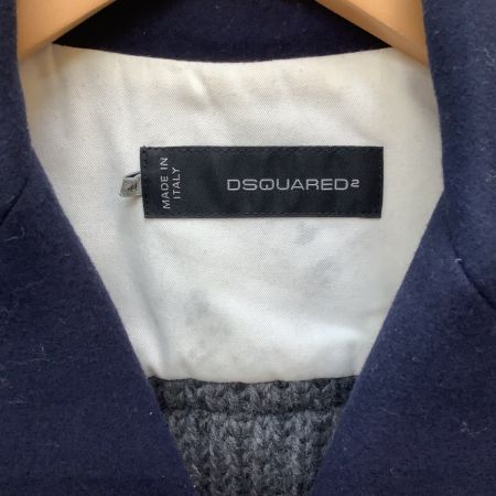 Dsquared2 ディースクエアード メンズ ダッフルコート SIZE 44 袖デニム切り替え ネイビー