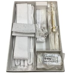 ♪♪  花嫁 和装 着物 結婚式 白無垢 筥迫7点セット 筥迫、懐剣、帯締め×2、末広、抱え帯、伊達巻 Aランク