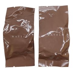 ♪♪ WATTLE ワトル 未開封 未使用 クッションファンデーション マットカバー 01 ナチュラルベージュ 2個セット ブラック Nランク
