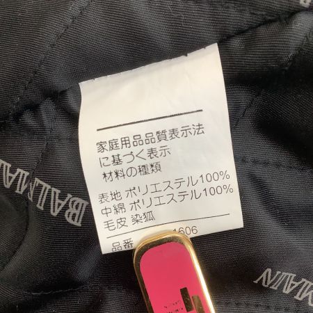  balmain バルマン レディース レザージャケット ファー付き SIZE M ブラック