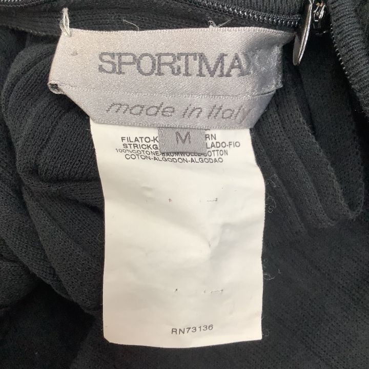 sportmax スポーツマックス レディース 超ミニワンピース カットソー SIZE M ブラック｜中古｜なんでもリサイクルビッグバン