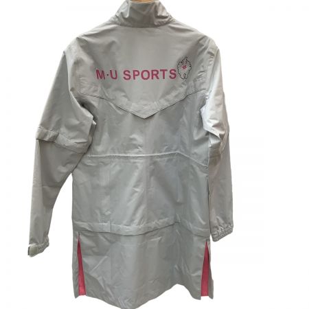  M.U SPORT エムユースポーツ レディース ロングコート ジャンパー SIZE  40 ライトグレー