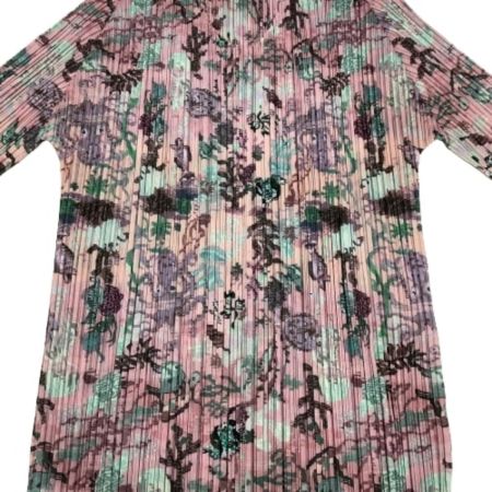 ISSEY MIYAKE イッセイミヤケ PLEATS PLEASE カットソー 海の生き物 Natalie Leteコラボ  ピンク