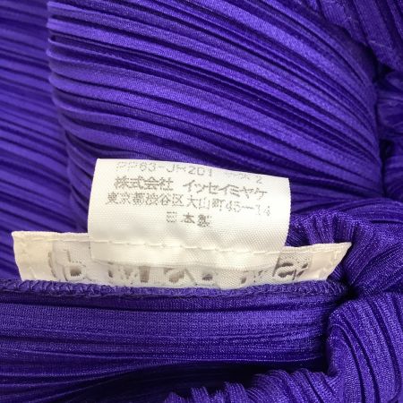  ISSEY MIYAKE イッセイミヤケ PLEATS PLEASE ノースリーブワンピース SIZE 2 PP63-JH201 ブルー