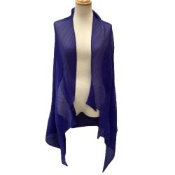 ♪♪ ISSEY MIYAKE イッセイミヤケ レディース ストール ブルー Bランク