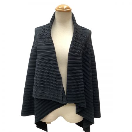  ISSEY MIYAKE イッセイミヤケ PLEATS PLEASE 変形 レア ジャケット PP83-F0355 墨黒
