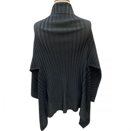  ISSEY MIYAKE イッセイミヤケ PLEATS PLEASE 変形 レア ジャケット PP83-F0355 墨黒