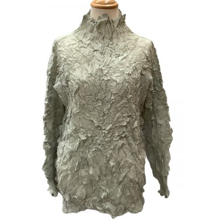  ISSEY MIYAKE イッセイミヤケ 長袖カットソー シワ加工 クシュクシュ SIZE M IM02FJ938 ミント