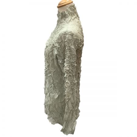 ISSEY MIYAKE イッセイミヤケ 長袖カットソー シワ加工 クシュクシュ SIZE M IM02FJ938 ミント
