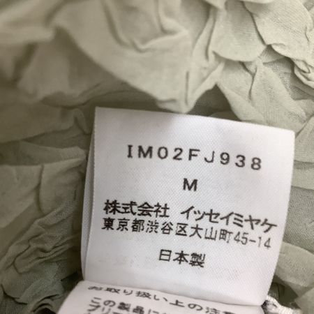  ISSEY MIYAKE イッセイミヤケ 長袖カットソー シワ加工 クシュクシュ SIZE M IM02FJ938 ミント