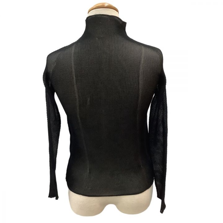 ISSEY MIYAKE シワ加工 カットソー 長袖 ブラック プリーツ