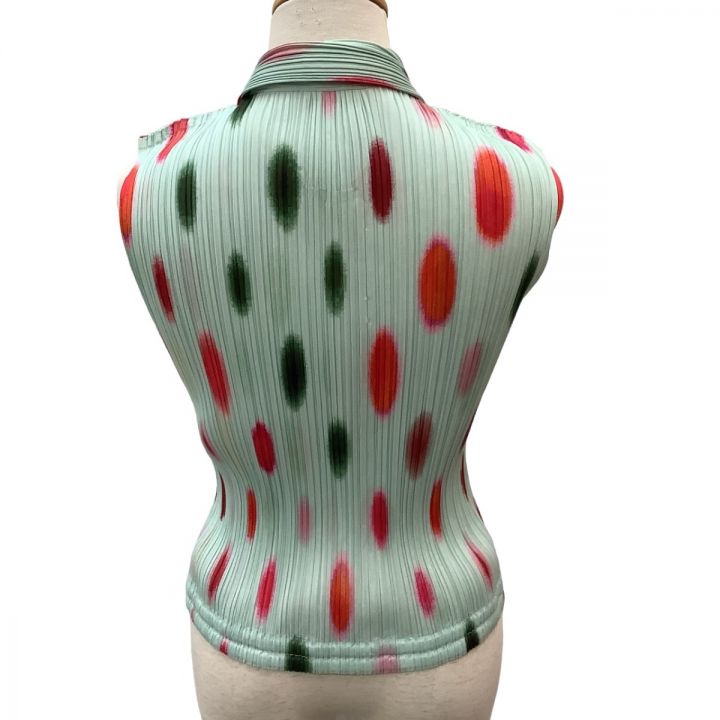 ISSEY MIYAKE PLEATS PLEASE ドット ノースリーブシャツ