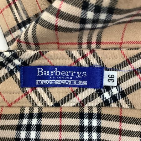  BURBERRY BLUE LABEL バーバリーブルーレーベル レディース スカート チェック SIZE 36 ベージュ