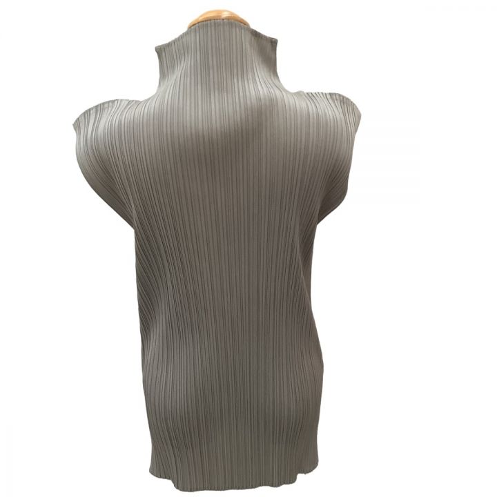 ISSEY MIYAKE イッセイミヤケ PLEATS PLEASE ノースリーブカットソー チュニック PP04-JK603  グレー｜中古｜なんでもリサイクルビッグバン