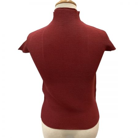  ISSEY MIYAKE イッセイミヤケ ワッフルプリーツ カットソー SIZE M IM94FT022 エンジ
