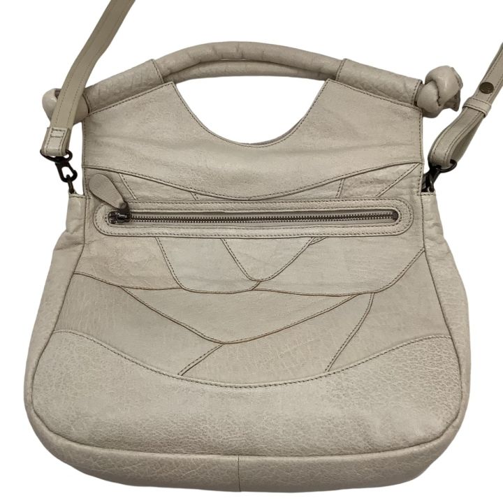 ♪♪IBIZA イビサ レディース ショルダーバッグ レザー ホワイト IBIZA イビサ レディース ショルダーバッグ レザー ホワイト - 中古