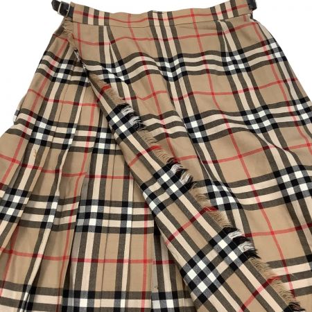  BURBERRY LONDON バーバリーロンドン レディース ひざ丈スカート 巻きスカート SIZE 38 チェック ベージュ