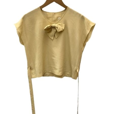 PINK HOUSE ピンクハウス レディース セットアップ カットソー ロングスカート ドット柄 リボン イエロー