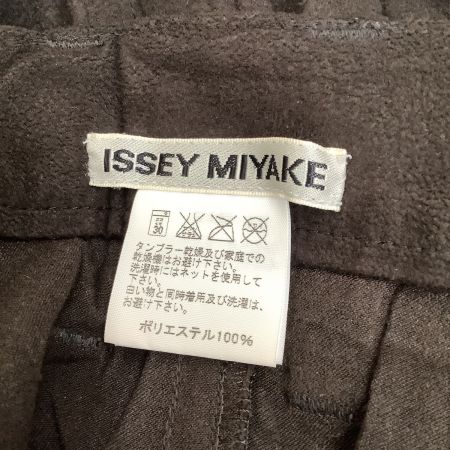  ISSEY MIYAKE イッセイミヤケ Vintage レディース スカート スウェード生地 SIZE 1 IM04FG950 焦げ茶