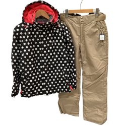 IGNIO イグニオ レディース スノーウェア 上下セット SIZE L ブラック×ベージュ Bランク