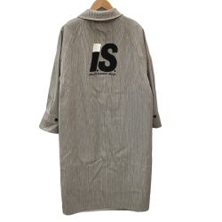 ♪♪ ISSEY MIYAKE I.S イッセイミヤケ Vintage レア レディース ロングコート リバーシブル SIZE 9号 ブラック Bランク