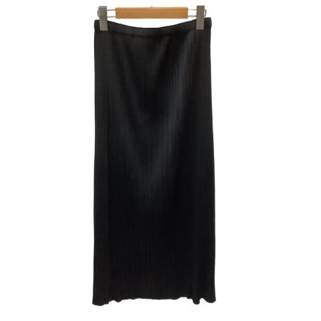  ISSEY MIYAKE イッセイミヤケ PLEATS PLEASE ロングスカート SIZE 5 PP55-JG102 ブラック