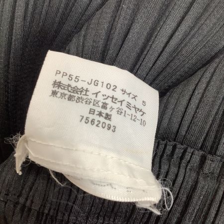  ISSEY MIYAKE イッセイミヤケ PLEATS PLEASE ロングスカート SIZE 5 PP55-JG102 ブラック