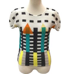 ISSEY MIYAKE イッセイミヤケ Me ミー ワッフルプリーツ カットソー  MI51FK576 ホワイト Bランク