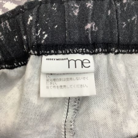  ISSEY MIYAKE イッセイミヤケ Me ミー レディース パンツ クレヨン柄 MI83FF182 ブラック