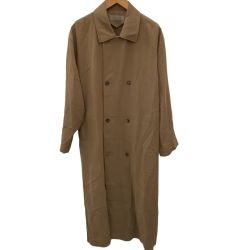 JURGEN LEHL ヨーガンレール レディース 薄手 ロングコート SIZE M カーキ Bランク