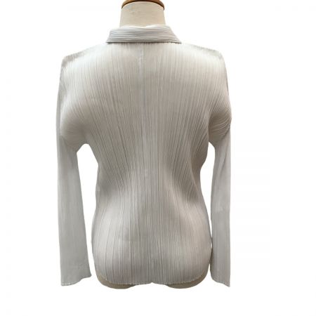  ISSEY MIYAKE イッセイミヤケ PLEATS PLEASE シャツ SIZE 3 PP61-JJ831 ホワイト