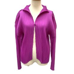 ♪♪ ISSEY MIYAKE イッセイミヤケ PLEATS PLEASE カーディガン SIZE 3 PP23-JO183 ピンク Bランク