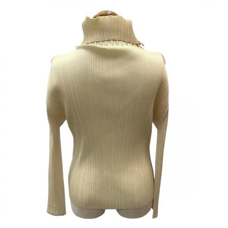 ISSEY MIYAKE イッセイミヤケ PLEATS PLEASE 変形 カットソー SIZE 3 PP01-JK545 アイボリー