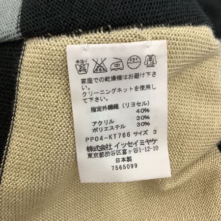 ISSEY MIYAKE イッセイミヤケ PLEATS PLEASEノースリーブワンピース SIZE 3 PP04-KT766 ブラック