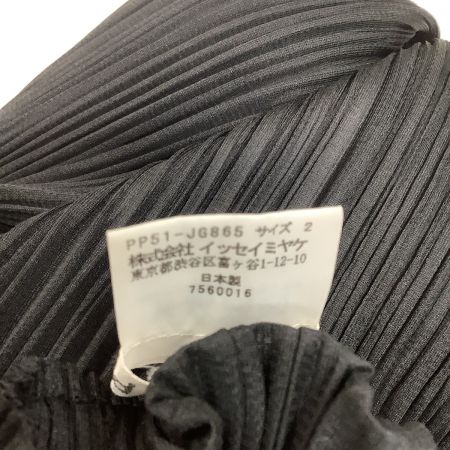  ISSEY MIYAKE イッセイミヤケ PLEATS PLEASE スカート ななめデザイン PP51-JG865 ブラック