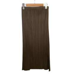 ♪♪ ISSEY MIYAKE イッセイミヤケ PLEATS PLEASE スカート SIZE 3 PP03-JG424 カーキ Bランク